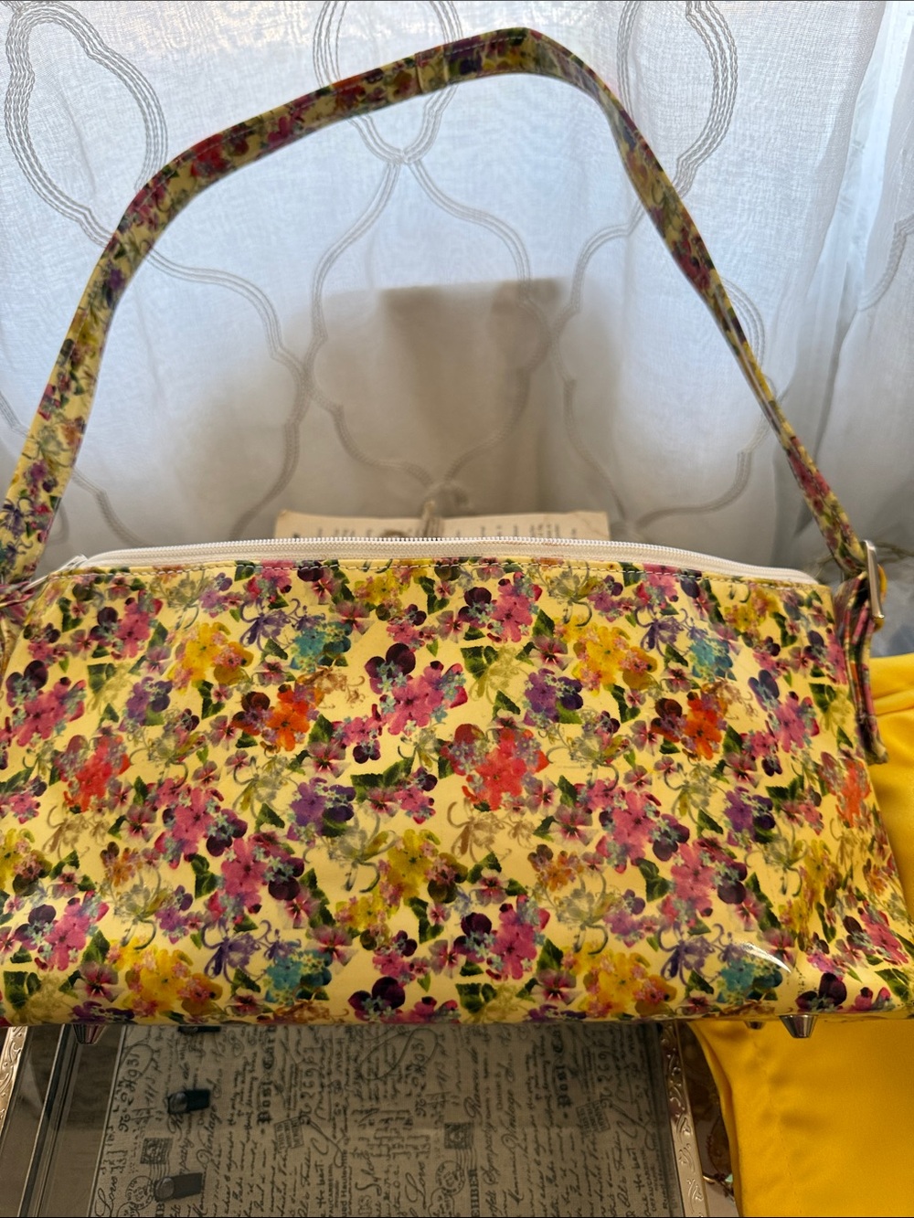 Amalfi Yellow Floral Shoulder Bag
